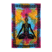 Cotton Bedspread & Wall Hanging, Chakra Buddha — view 5 of 5