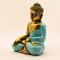 Teal & Gold Buddha, Large