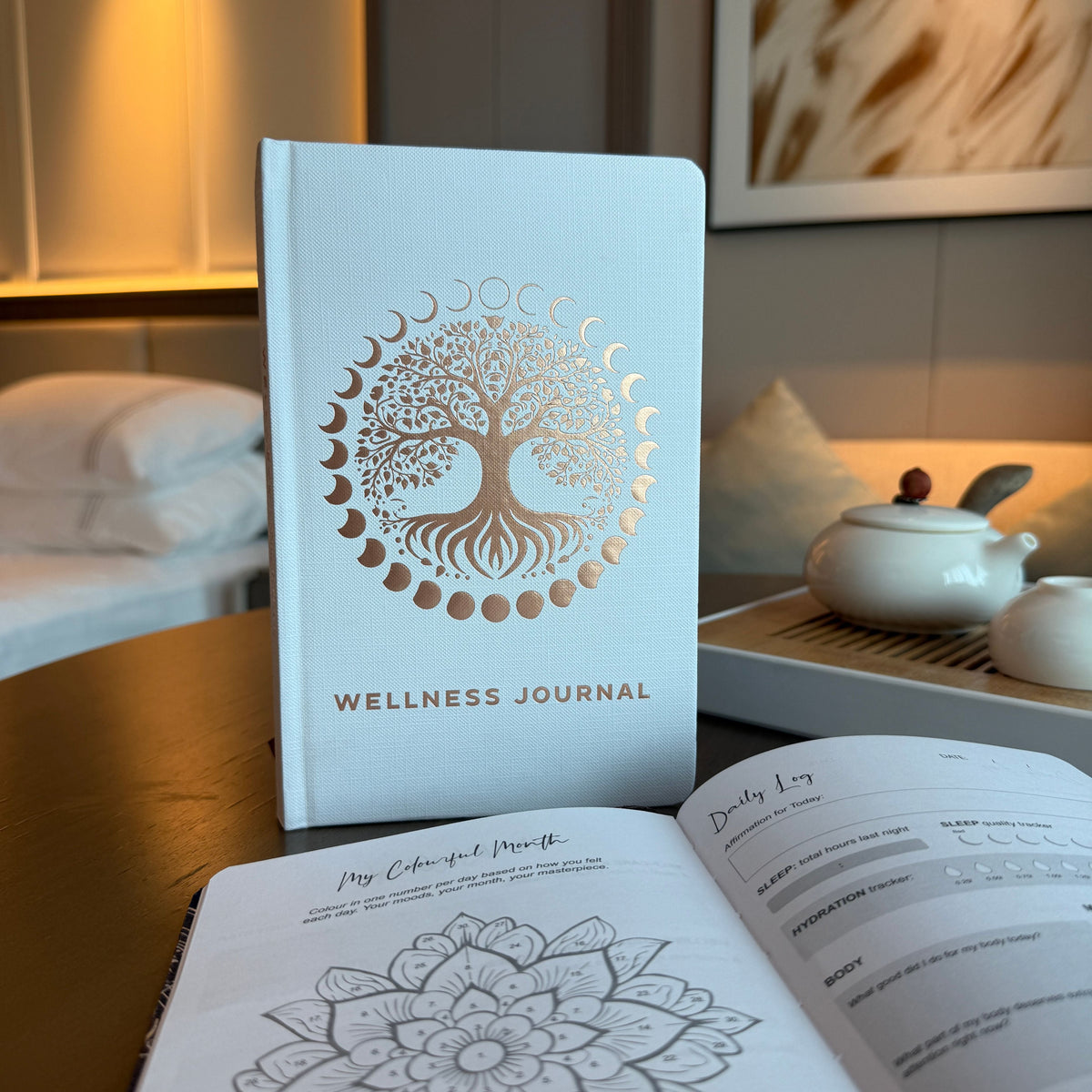 Wellness Journal, Rose Gold Tree of Life, 120 Pages — view 2 of 5