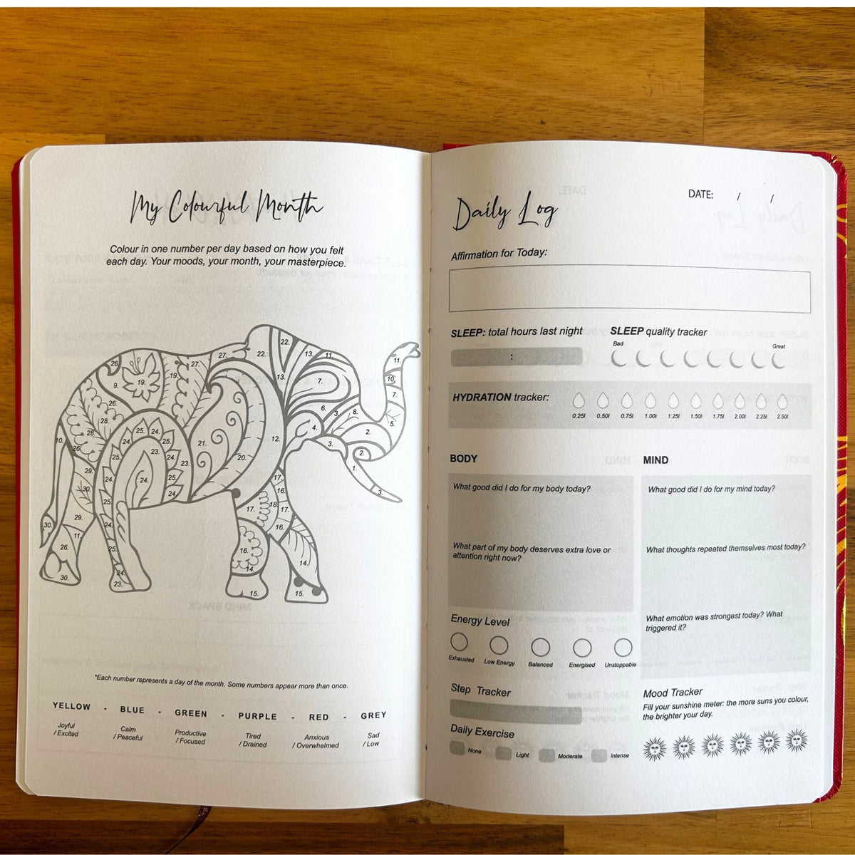 Wellness Journal, Rose Gold Tree of Life, 120 Pages — view 5 of 5
