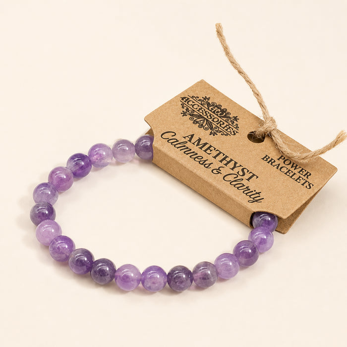 Amethyst Bead Bracelet