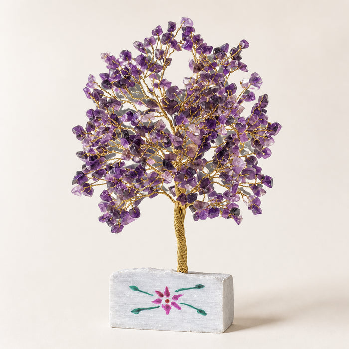 Amethyst Gemstone Tree, 320 stones