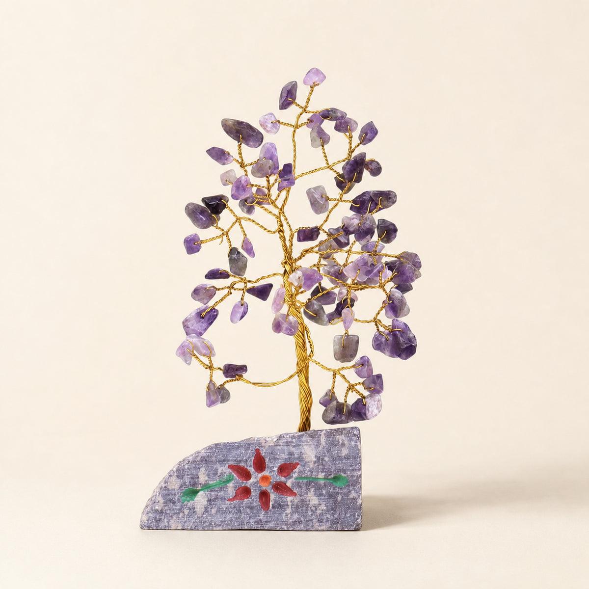 Amethyst Gemstone Tree, 80 stones