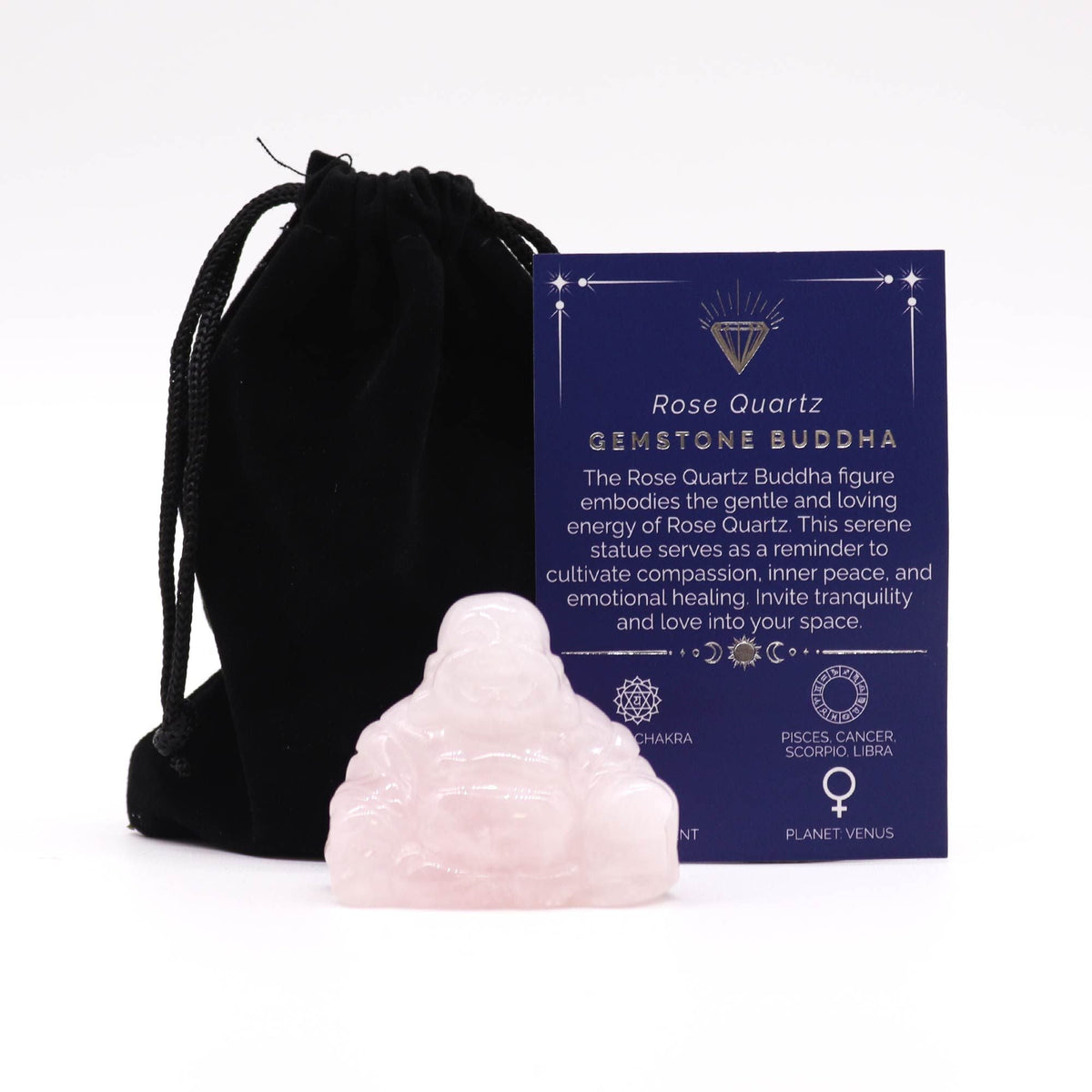 Rose Quartz Buddha, large — view 2 of 2