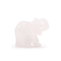 Rose Quartz Elephant, carved — view 2 of 2