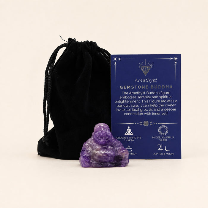 Amethyst Buddha, small