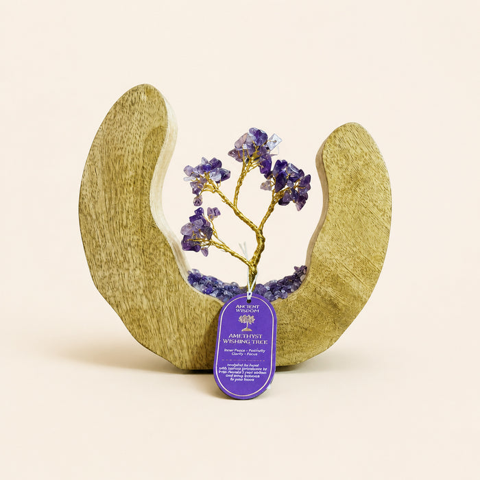Amethyst Tree Garden, open wood ring