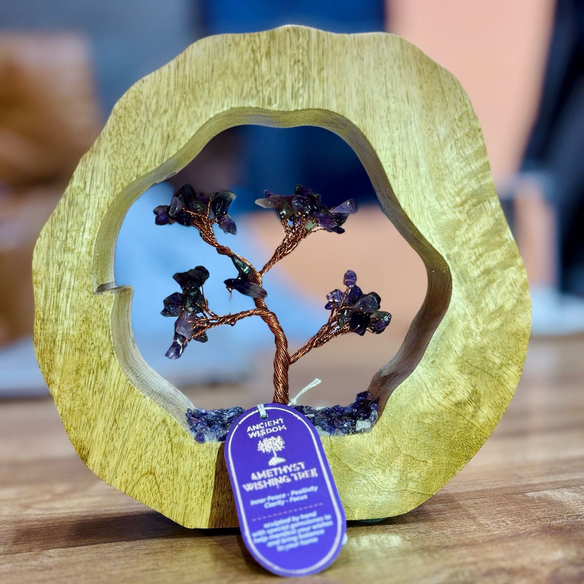 Amethyst Tree Garden, mango wood ring — view 2 of 2