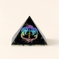 Chakra Buddha Orgonite Pyramid, small