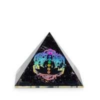 Chakra Buddha Orgonite Pyramid, small — view 4 of 4