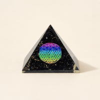 Flower of Life Orgonite Pyramid, small