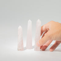 Rose Quartz Obelisk, Six Faces, 11cm — view 8 of 8