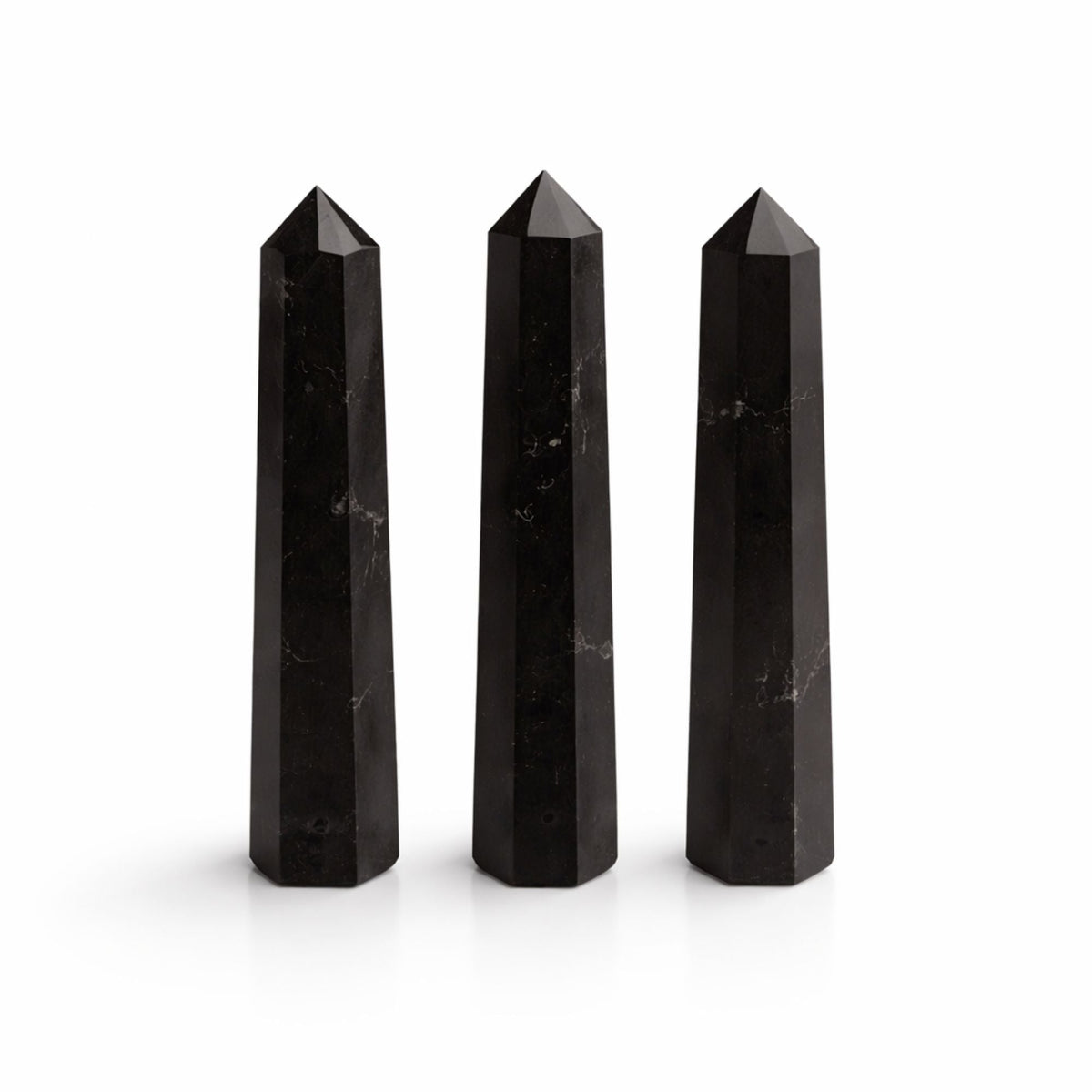 Black Tourmaline Obelisk, Six Faces, 11cm — view 2 of 6
