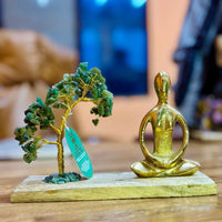 Gemstone Yoga Garden, Padmasana, Green Aventurine — view 2 of 2