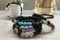 Lava Stone Bracelet, Hamsa & Tiger's Eye — view 5 of 5