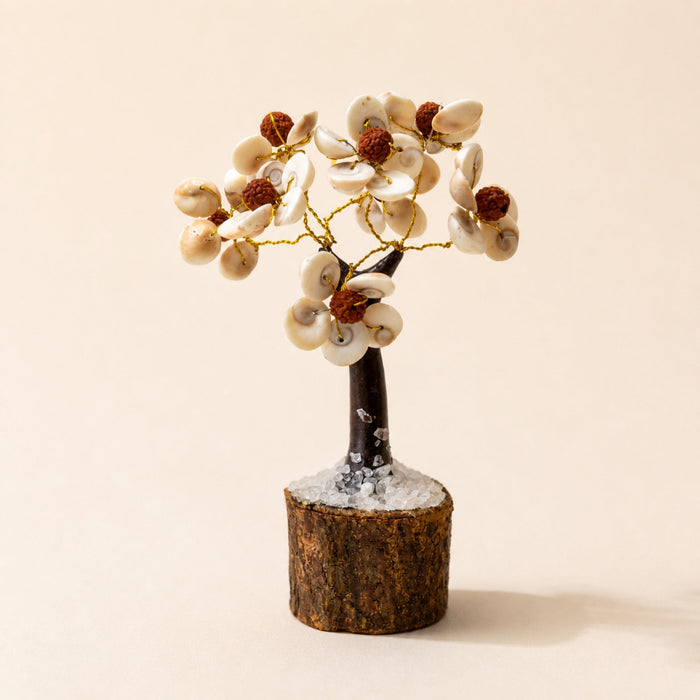 Gomati Chakra Circle Tree with Rudraksha, 45 Stones