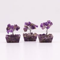 Mini Gemstone Tree on an Orgonite Base, Amethyst — view 5 of 7