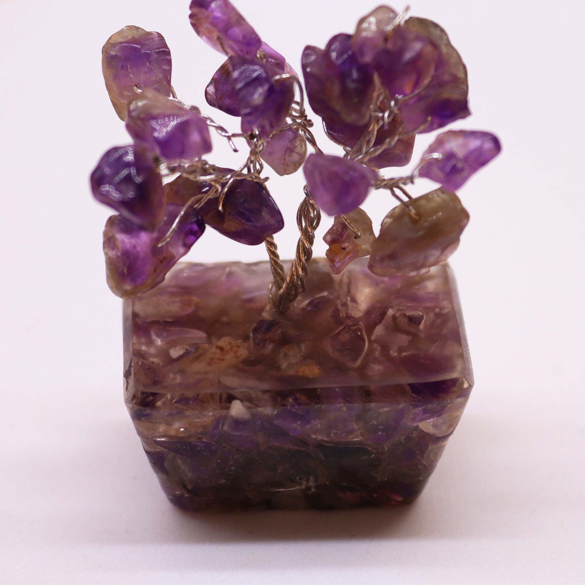 Mini Gemstone Tree on an Orgonite Base, Amethyst — view 7 of 7