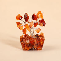 Mini Gemstone Tree on an Orgonite Base, Carnelian