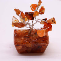 Mini Gemstone Tree on an Orgonite Base, Carnelian — view 3 of 7