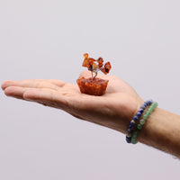 Mini Gemstone Tree on an Orgonite Base, Carnelian — view 5 of 7