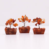 Mini Gemstone Tree on an Orgonite Base, Carnelian — view 6 of 7