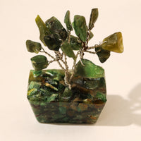 Mini Gemstone Tree on an Orgonite Base, Green Aventurine