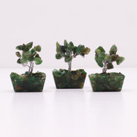Mini Gemstone Tree on an Orgonite Base, Green Aventurine — view 6 of 7