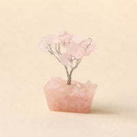 Mini Gemstone Tree on an Orgonite Base, Rose Quartz