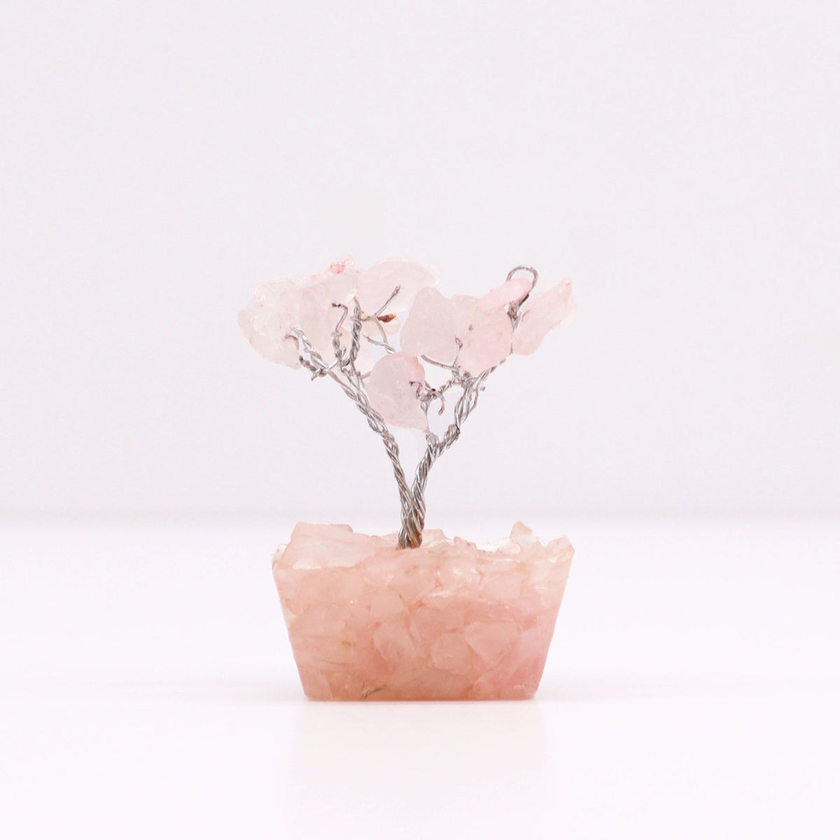 Mini Gemstone Tree on an Orgonite Base, Rose Quartz — view 2 of 7