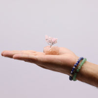 Mini Gemstone Tree on an Orgonite Base, Rose Quartz — view 3 of 7