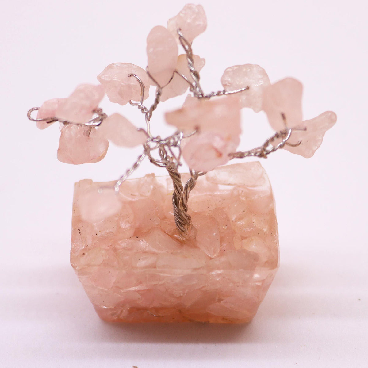 Mini Gemstone Tree on an Orgonite Base, Rose Quartz — view 7 of 7