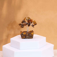 Mini Gemstone Tree on an Orgonite Base, Tiger's Eye — view 2 of 7