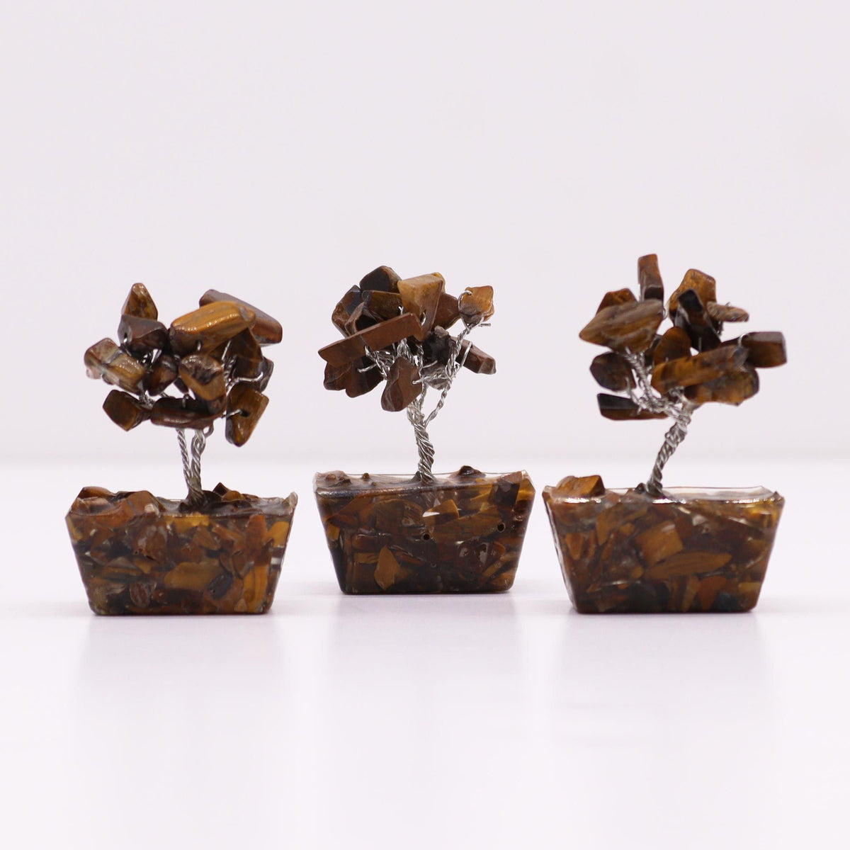 Mini Gemstone Tree on an Orgonite Base, Tiger's Eye — view 6 of 7