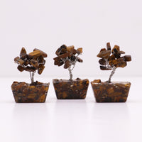 Mini Gemstone Tree on an Orgonite Base, Tiger's Eye — view 6 of 7
