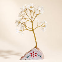 Gemstone Tree, Rock Crystal, 80 Stones