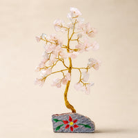 Gemstone Tree, Rose Quartz, 80 Stones