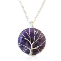 Tree of Life Gemstone Necklace, Amethyst — view 7 of 7