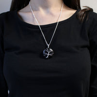 Tree of Life Gemstone Necklace, Black Onyx — view 2 of 5