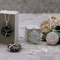 Tree of Life Gemstone Necklace, Black Onyx — view 3 of 5