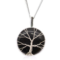 Tree of Life Gemstone Necklace, Black Onyx — view 5 of 5