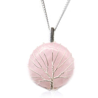 Tree of Life Gemstone Necklace, Rose Quartz — view 4 of 4
