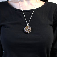 Tree of Life Gemstone Necklace, Tiger's Eye — view 2 of 5