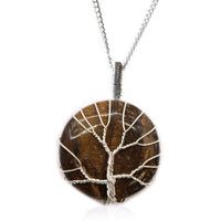 Tree of Life Gemstone Necklace, Tiger's Eye — view 5 of 5