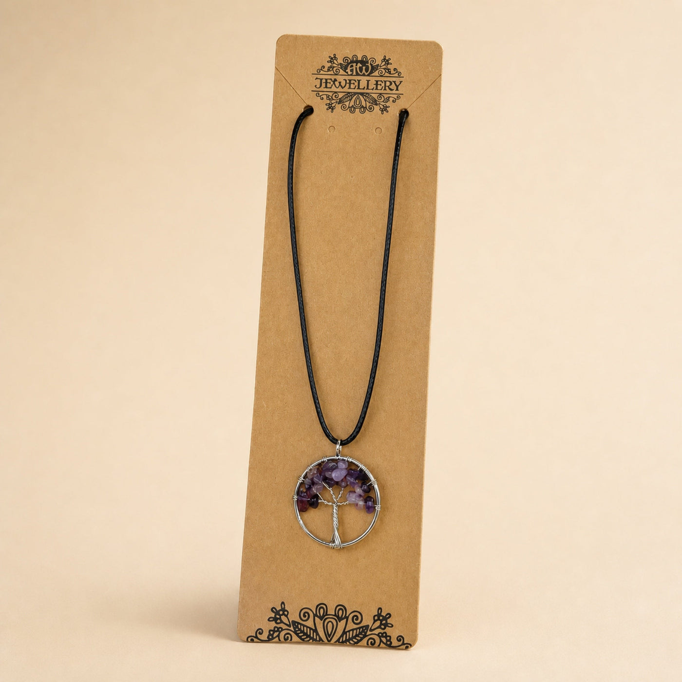 Tree of Life Pendant, Amethyst