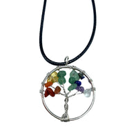Tree of Life Pendant, Seven Chakra Stones — view 3 of 7