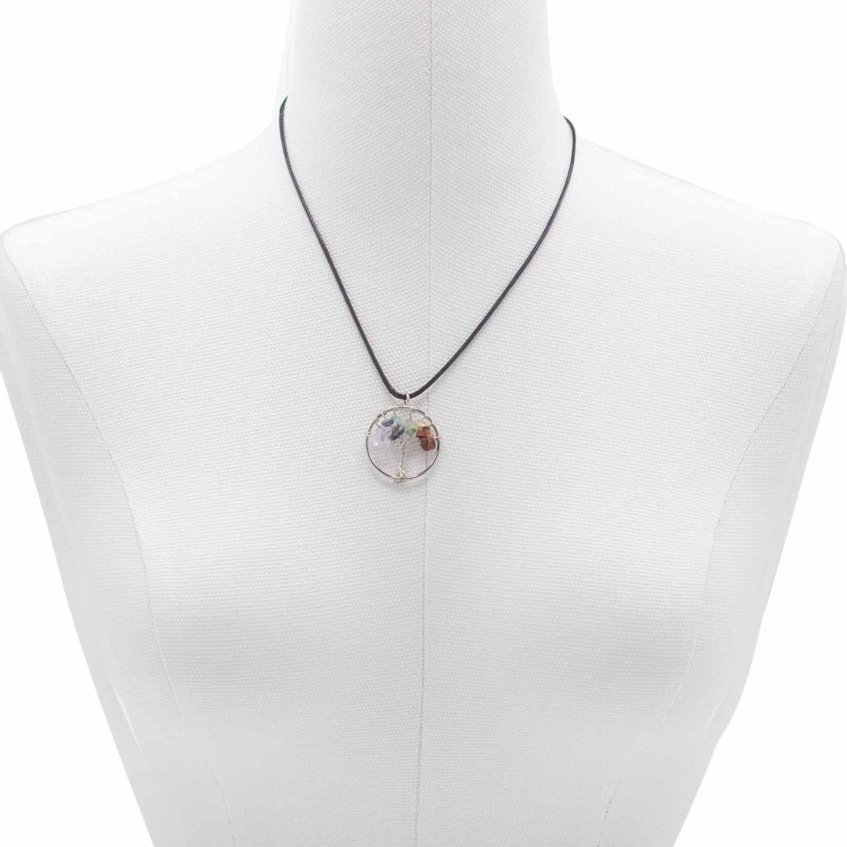 Tree of Life Pendant, Seven Chakra Stones — view 7 of 7
