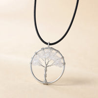 Tree of Life Pendant, Rock Crystal