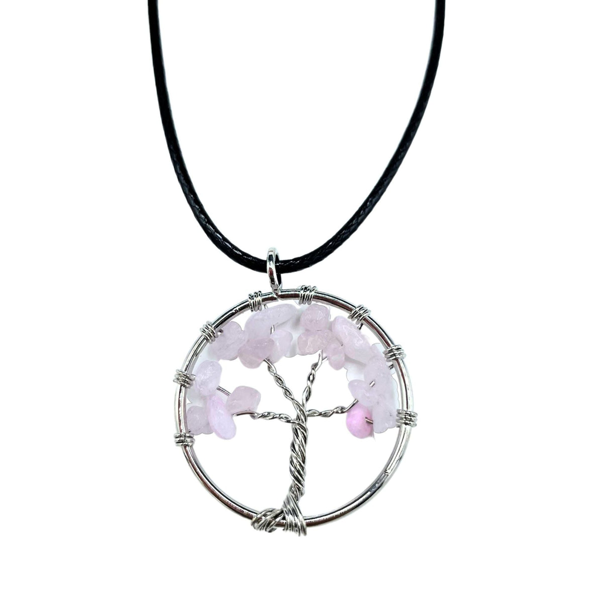 Tree of Life Pendant, Rose Quartz — view 2 of 6