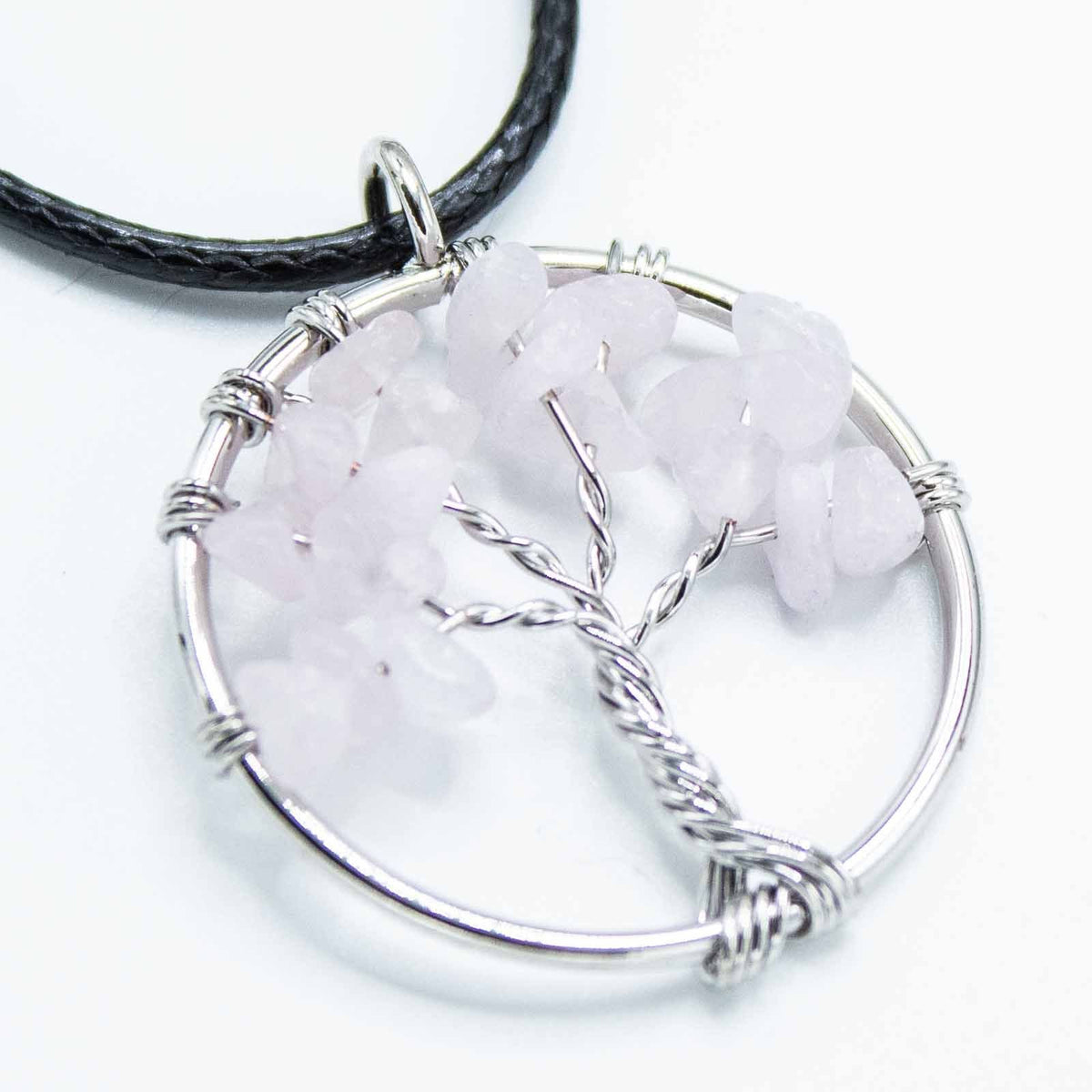 Tree of Life Pendant, Rose Quartz — view 4 of 6